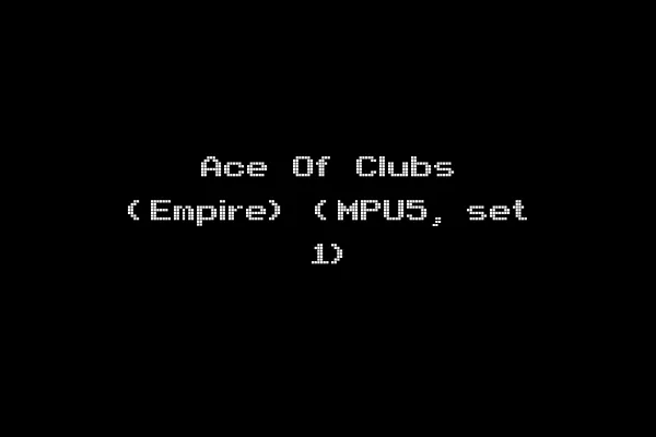 Ace Of Clubs (Empire) (MPU5, set 1)