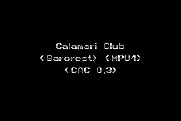 Calamari Club (Barcrest) (MPU4) (CAC 0.3)