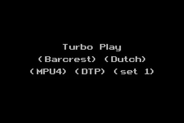 Turbo Play (Barcrest) (Dutch) (MPU4) (DTP) (set 1)