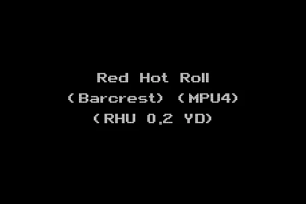 Red Hot Roll (Barcrest) (MPU4) (RHU 0.2 YD)