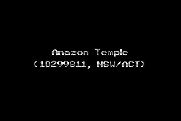 Amazon Temple (10299811, NSW/ACT)