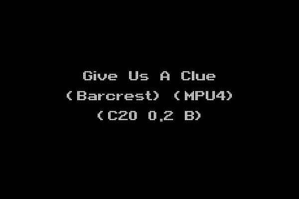 Give Us A Clue (Barcrest) (MPU4) (C20 0.2 B)