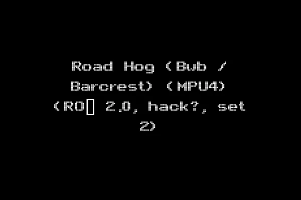 Road Hog (Bwb / Barcrest) (MPU4) (RO_ 2.0, hack?, set 2)