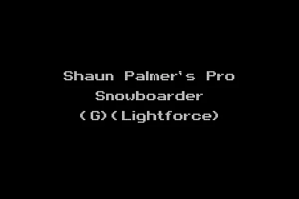 Shaun Palmer's Pro Snowboarder (G)(Lightforce)