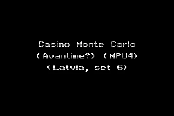 Casino Monte Carlo (Avantime?) (MPU4) (Latvia, set 6)