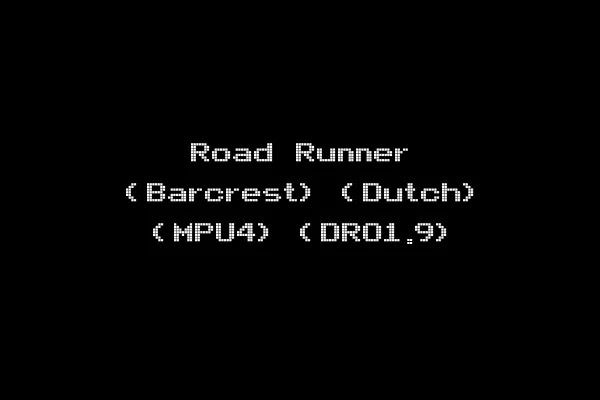 Road Runner (Barcrest) (Dutch) (MPU4) (DRO1.9)