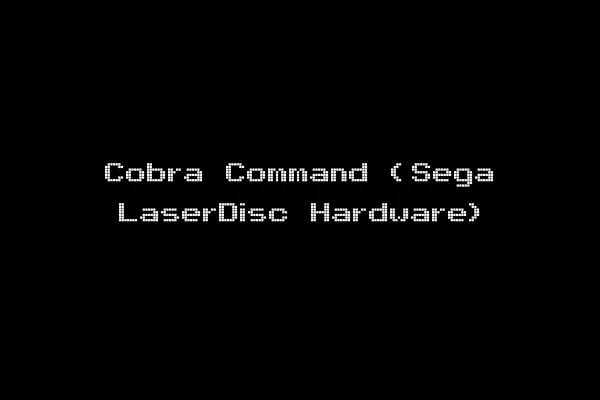 Cobra Command (Sega LaserDisc Hardware)