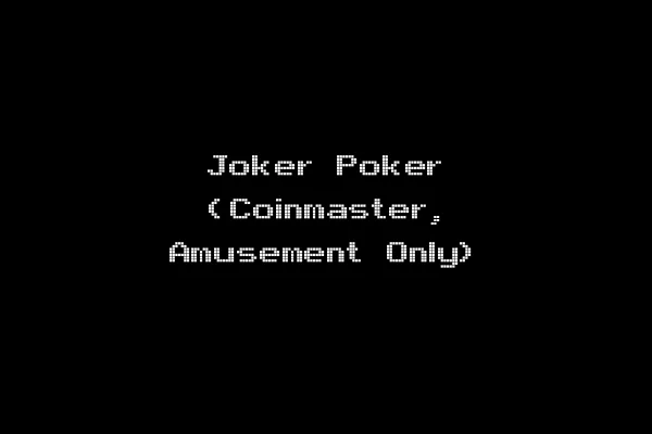 Joker Poker (Coinmaster, Amusement Only)