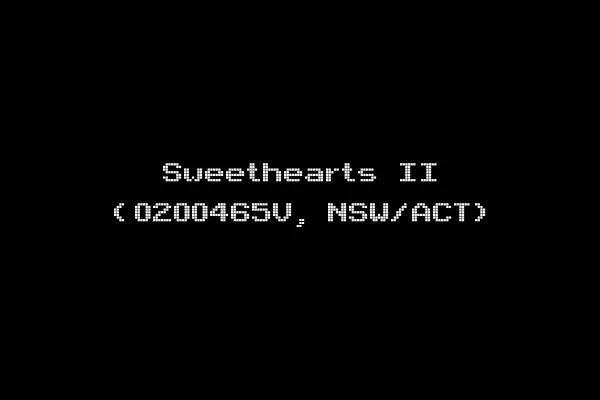 Sweethearts II (0200465V, NSW/ACT)