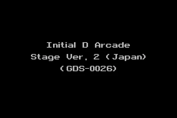 Initial D Arcade Stage Ver. 2 (Japan) (GDS-0026)
