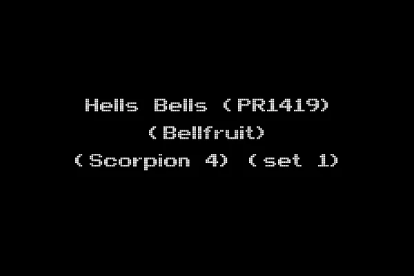 Hells Bells (PR1419) (Bellfruit) (Scorpion 4) (set 1)