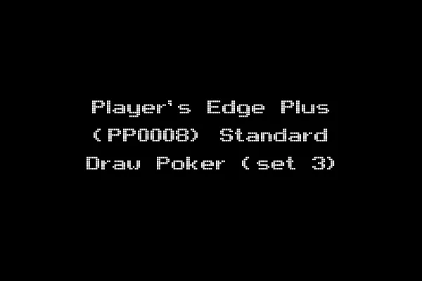Player's Edge Plus (PP0008) Standard Draw Poker (set 3)