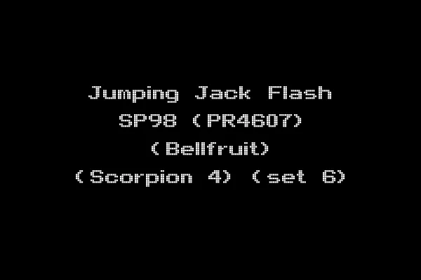 Jumping Jack Flash SP98 (PR4607) (Bellfruit) (Scorpion 4) (set 6)