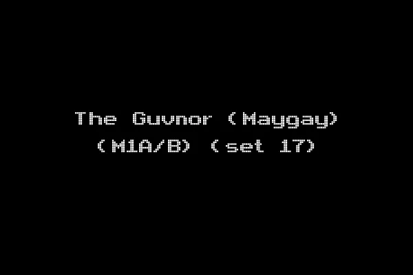 The Guvnor (Maygay) (M1A/B) (set 17)