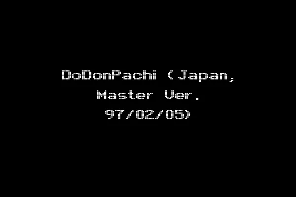 DoDonPachi (Japan, Master Ver. 97/02/05)