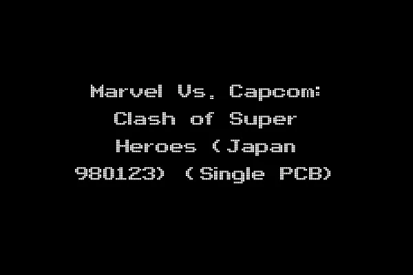 Marvel Vs. Capcom: Clash of Super Heroes (Japan 980123) (Single PCB)