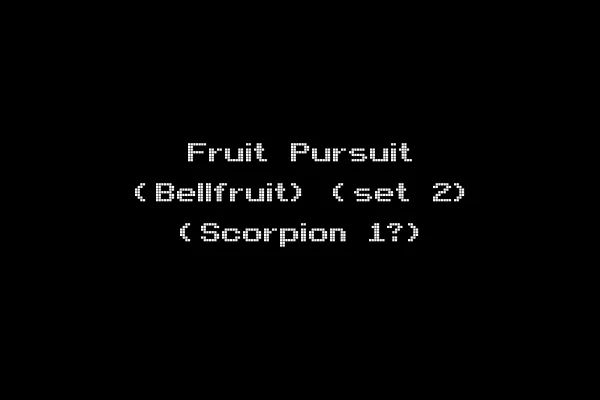 Fruit Pursuit (Bellfruit) (set 2) (Scorpion 1?)