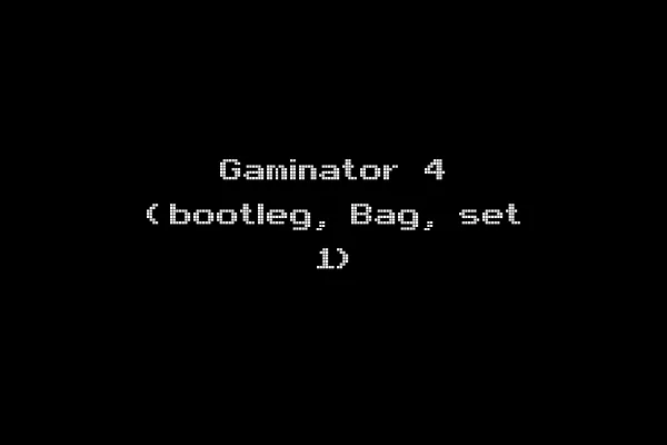 Gaminator 4 (bootleg, Bag, set 1)
