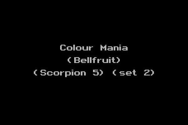 Colour Mania (Bellfruit) (Scorpion 5) (set 2)