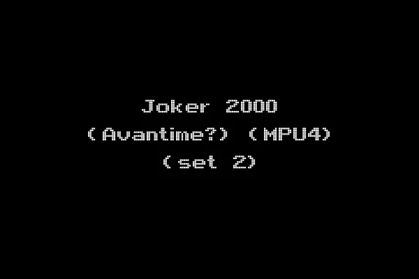 Joker 2000 (Avantime?) (MPU4) (set 2)