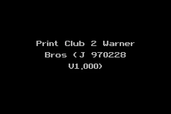 Print Club 2 Warner Bros (J 970228 V1.000)