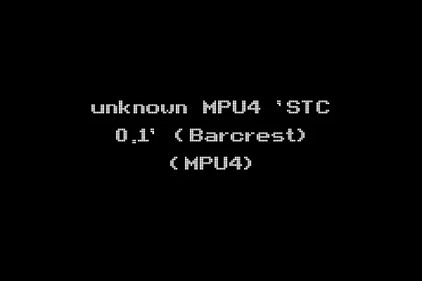 unknown MPU4 'STC 0.1' (Barcrest) (MPU4)
