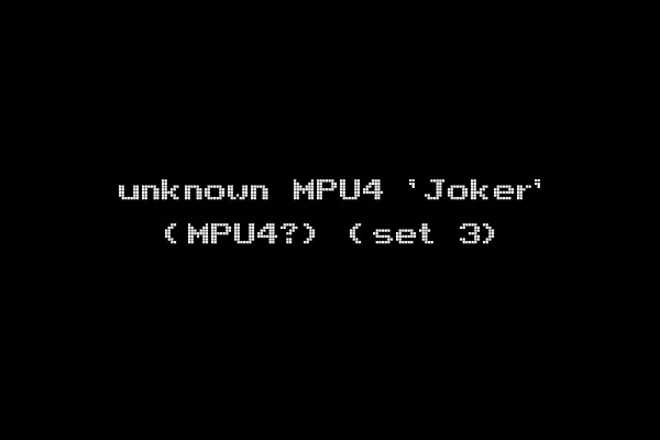 unknown MPU4 'Joker' (MPU4?) (set 3)