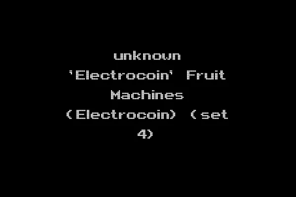 unknown 'Electrocoin' Fruit Machines (Electrocoin) (set 4)