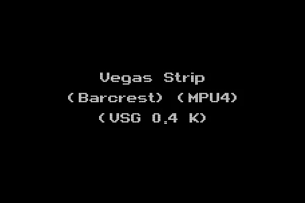 Vegas Strip (Barcrest) (MPU4) (VSG 0.4 K)