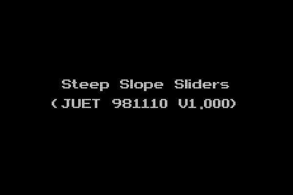Steep Slope Sliders (JUET 981110 V1.000)