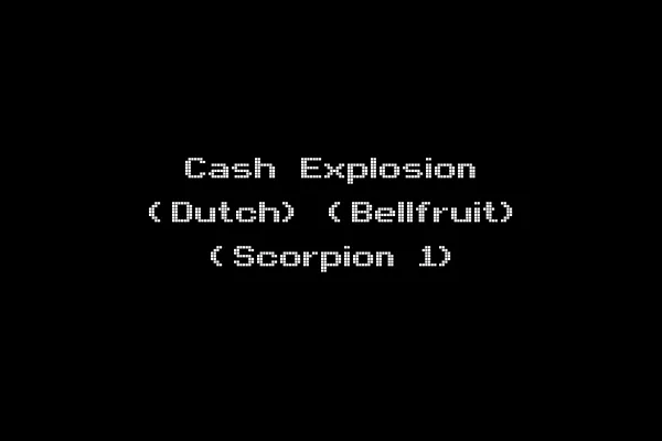 Cash Explosion (Dutch) (Bellfruit) (Scorpion 1)