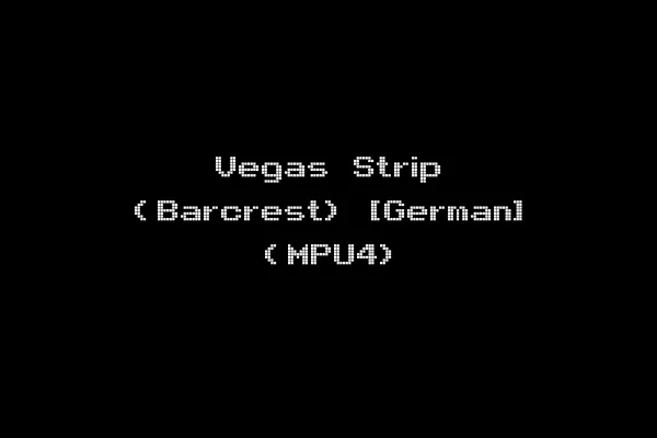 Vegas Strip (Barcrest) [German] (MPU4)