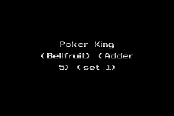 Poker King (Bellfruit) (Adder 5) (set 1)