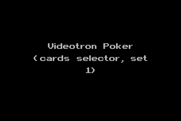 Videotron Poker (cards selector, set 1)