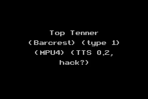 Top Tenner (Barcrest) (type 1) (MPU4) (TTS 0.2, hack?)