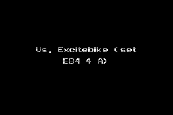 Vs. Excitebike (set EB4-4 A)