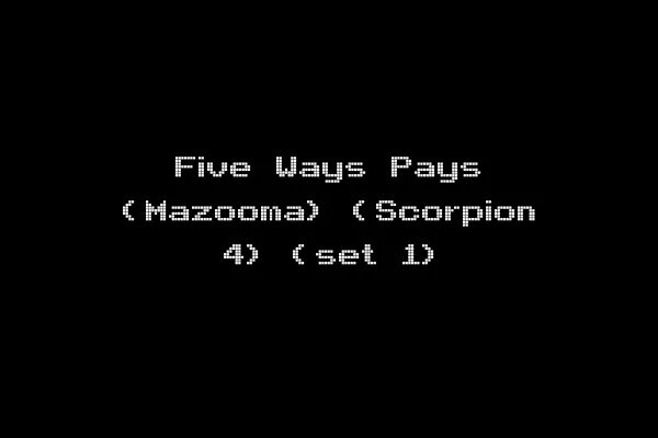 Five Ways Pays (Mazooma) (Scorpion 4) (set 1)