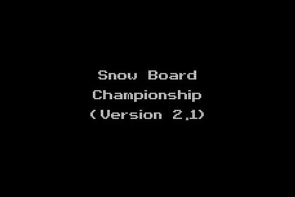 Snow Board Championship (Version 2.1)