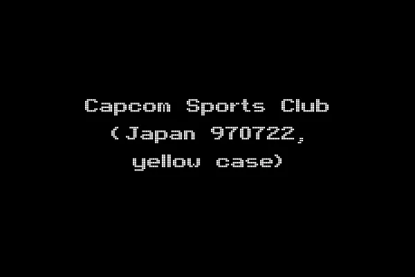 Capcom Sports Club (Japan 970722, yellow case)