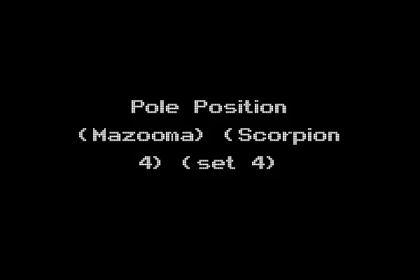 Pole Position (Mazooma) (Scorpion 4) (set 4)