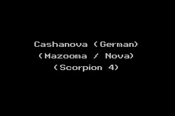 Cashanova (German) (Mazooma / Nova) (Scorpion 4)