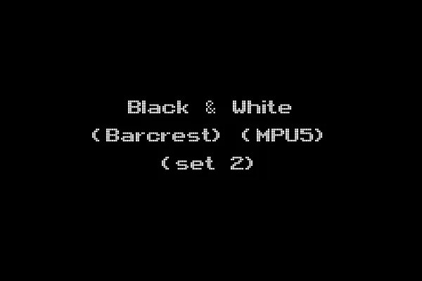 Black & White (Barcrest) (MPU5) (set 2)