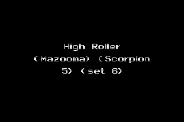High Roller (Mazooma) (Scorpion 5) (set 6)