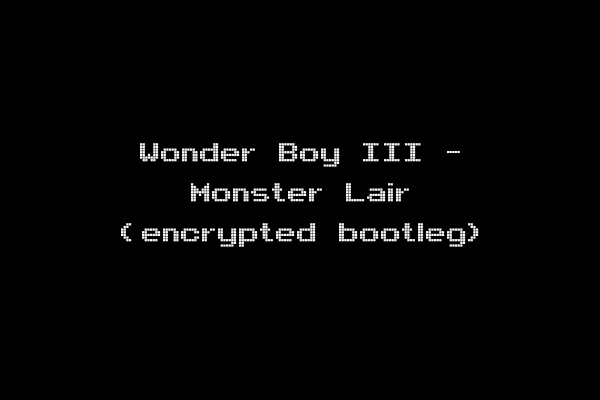 Wonder Boy III - Monster Lair (encrypted bootleg)