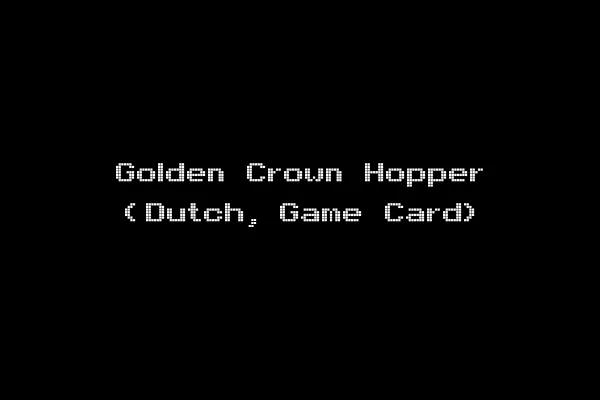 Golden Crown Hopper (Dutch, Game Card)