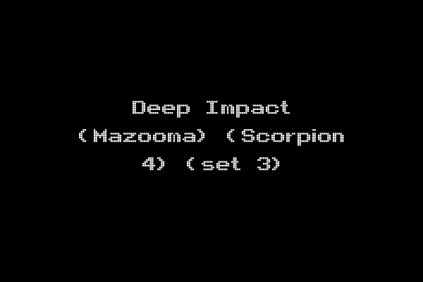 Deep Impact (Mazooma) (Scorpion 4) (set 3)