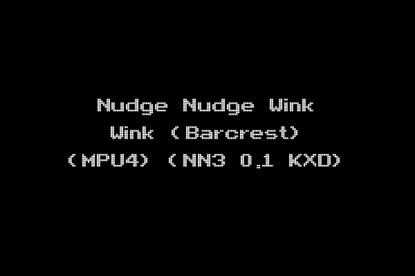 Nudge Nudge Wink Wink (Barcrest) (MPU4) (NN3 0.1 KXD)