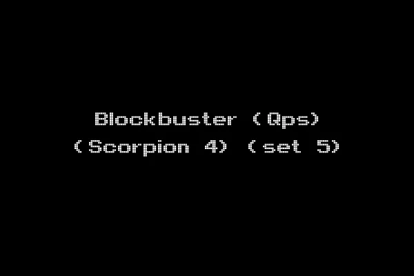 Blockbuster (Qps) (Scorpion 4) (set 5)