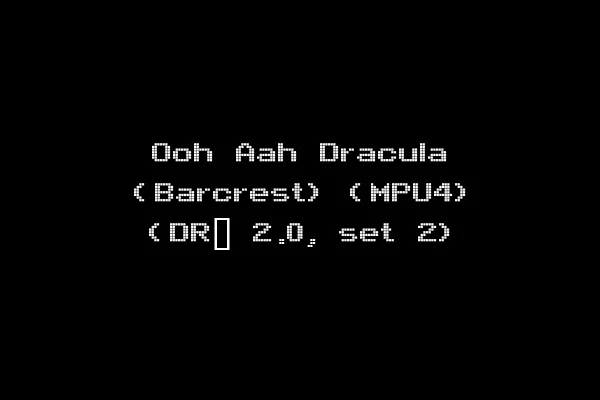Ooh Aah Dracula (Barcrest) (MPU4) (DR_ 2.0, set 2)