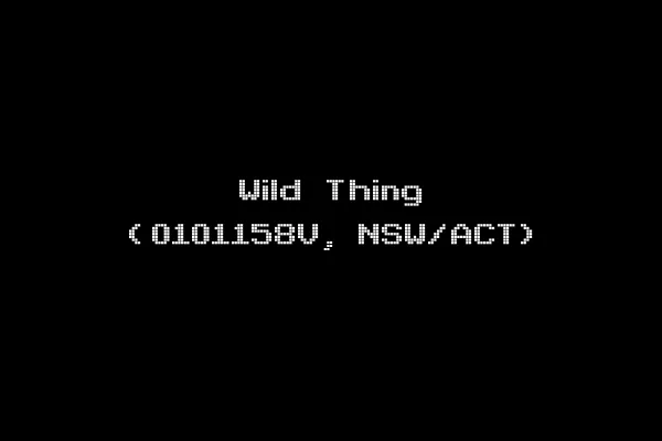 Wild Thing (0101158V, NSW/ACT)